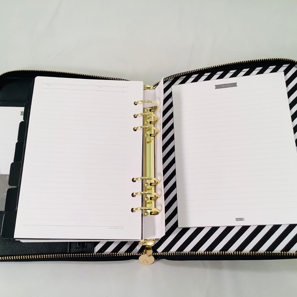 kikki.K Accessories New Kikkik Leather Zip Planner Large A5 Jet Black Poshmark